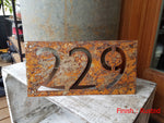Load image into Gallery viewer, Metal Horizontal Modern Address Sign
