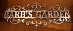 Load image into Gallery viewer, Custom Metal Flourished Garden sign
