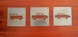 Metal Car Nursery Signs