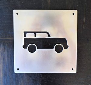 Metal Car Nursery Signs