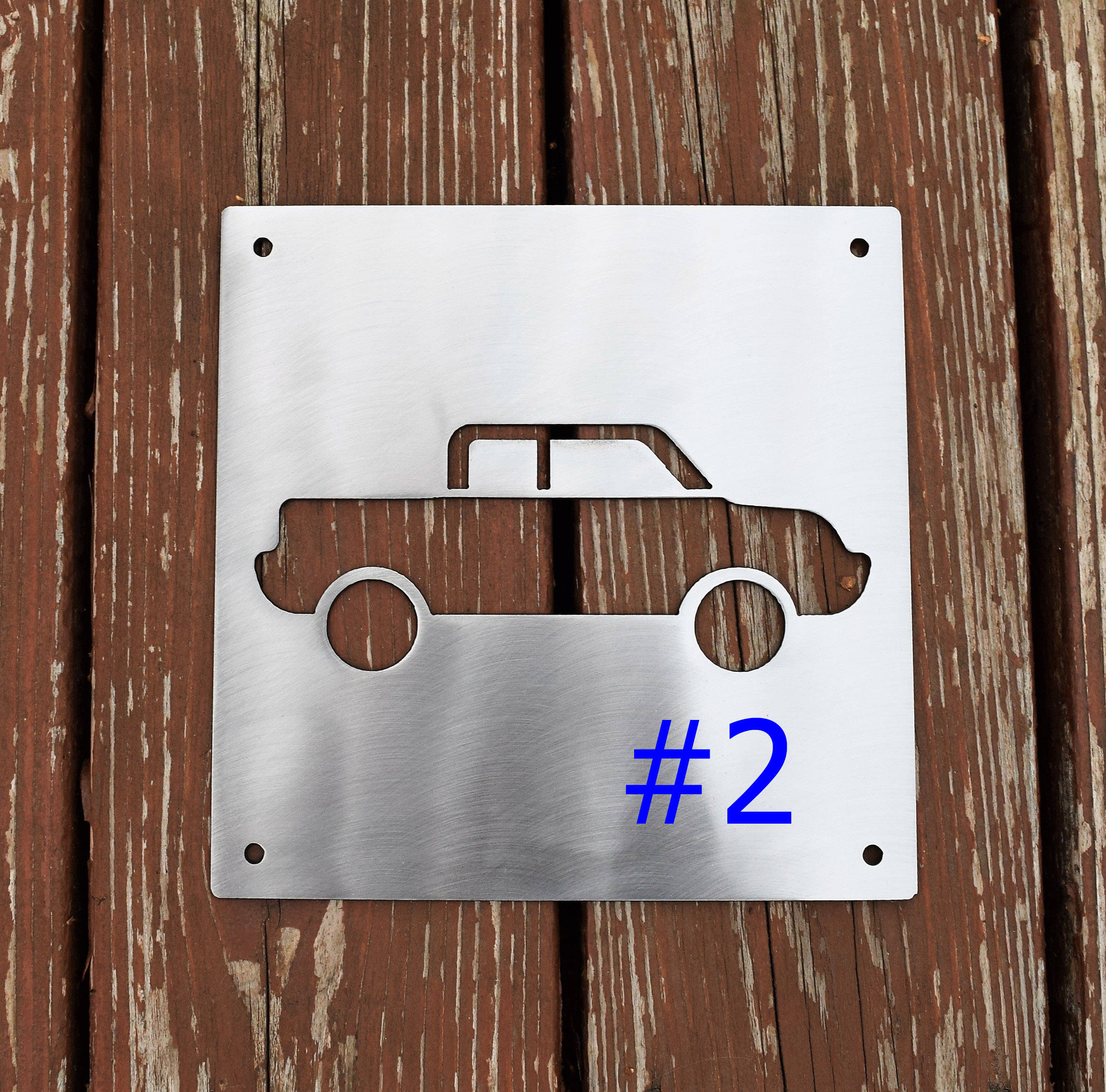 Metal Car Nursery Signs