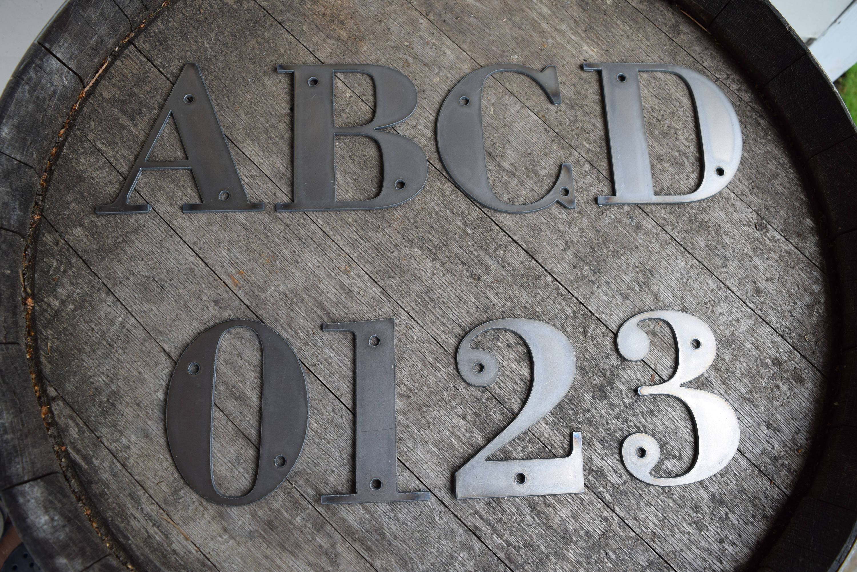 Metal Numbers BUNDLE for DIY Clock (4.5" tall)