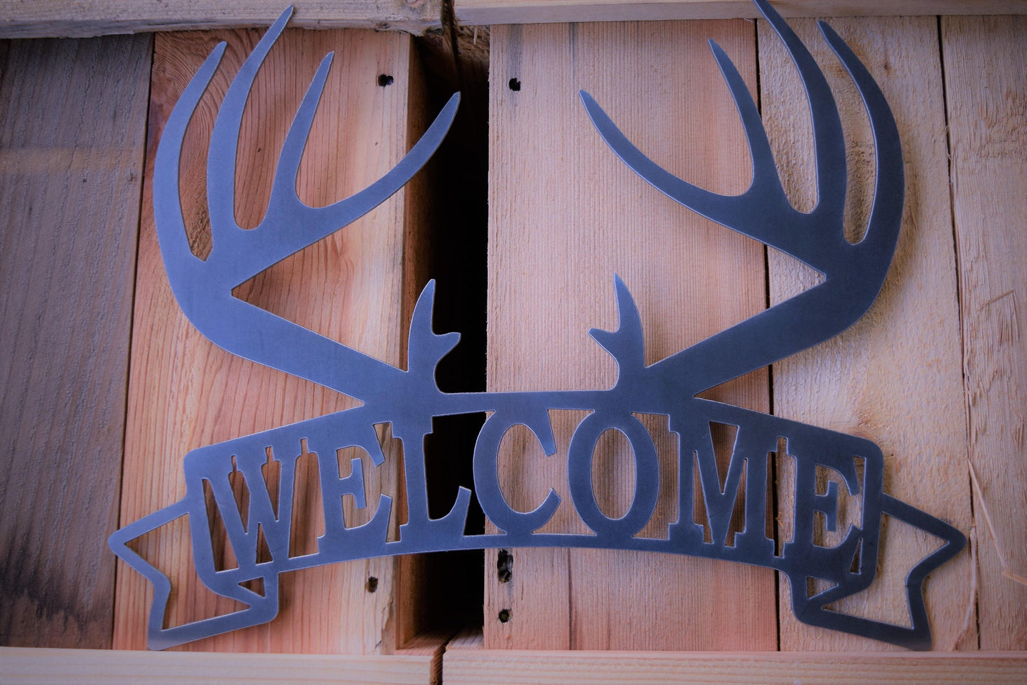 Antler Welcome Sign