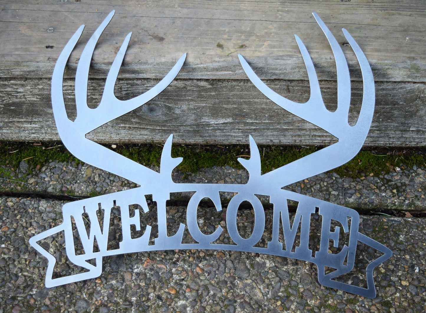 Antler Welcome Sign