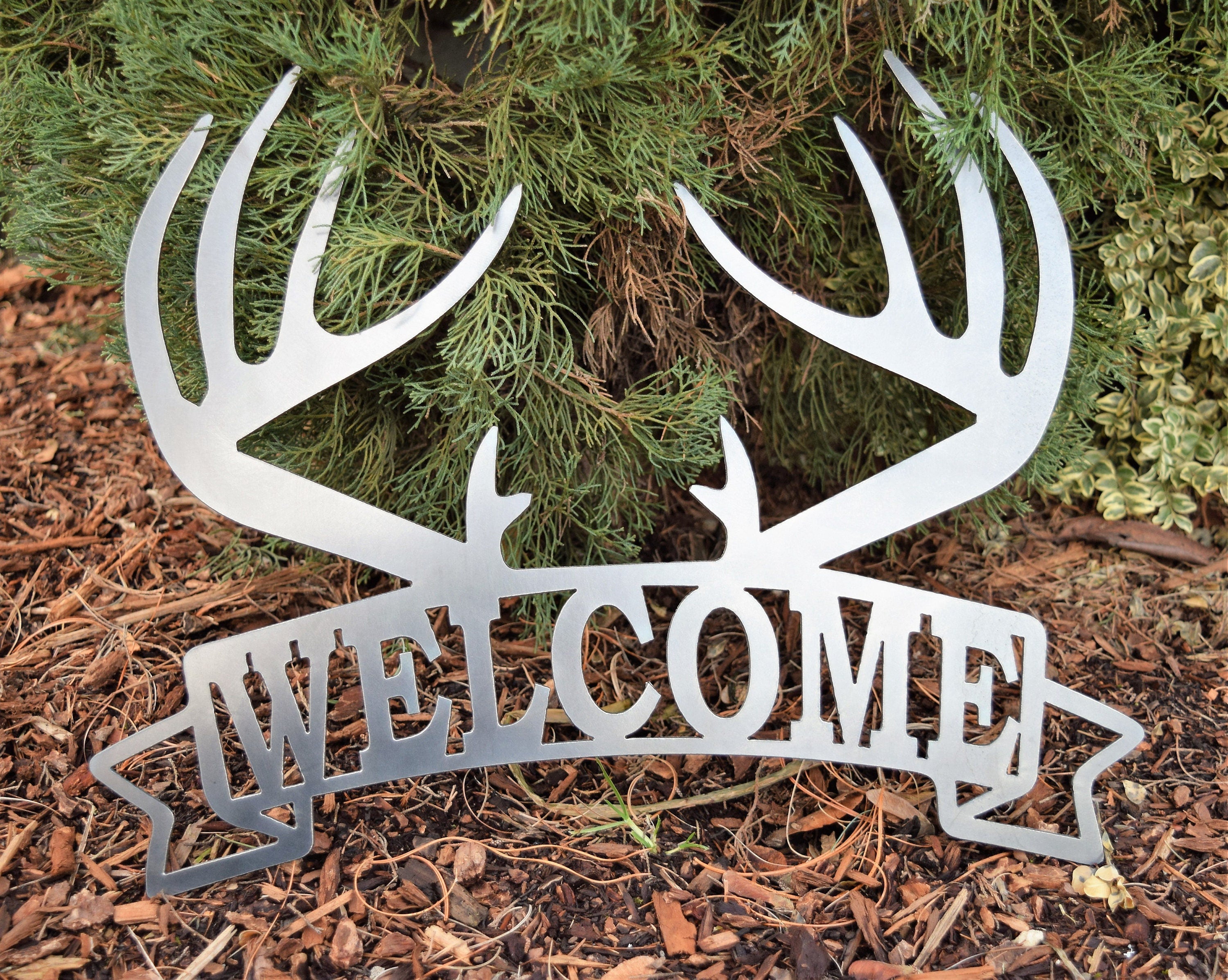 Antler Welcome Sign