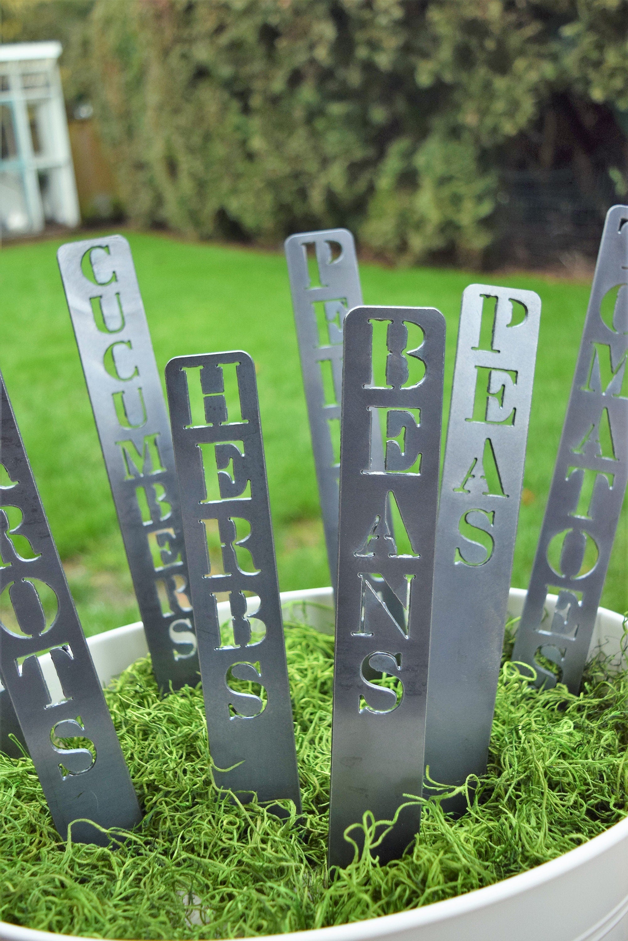 Set of Metal Vegetable & Herb Markers