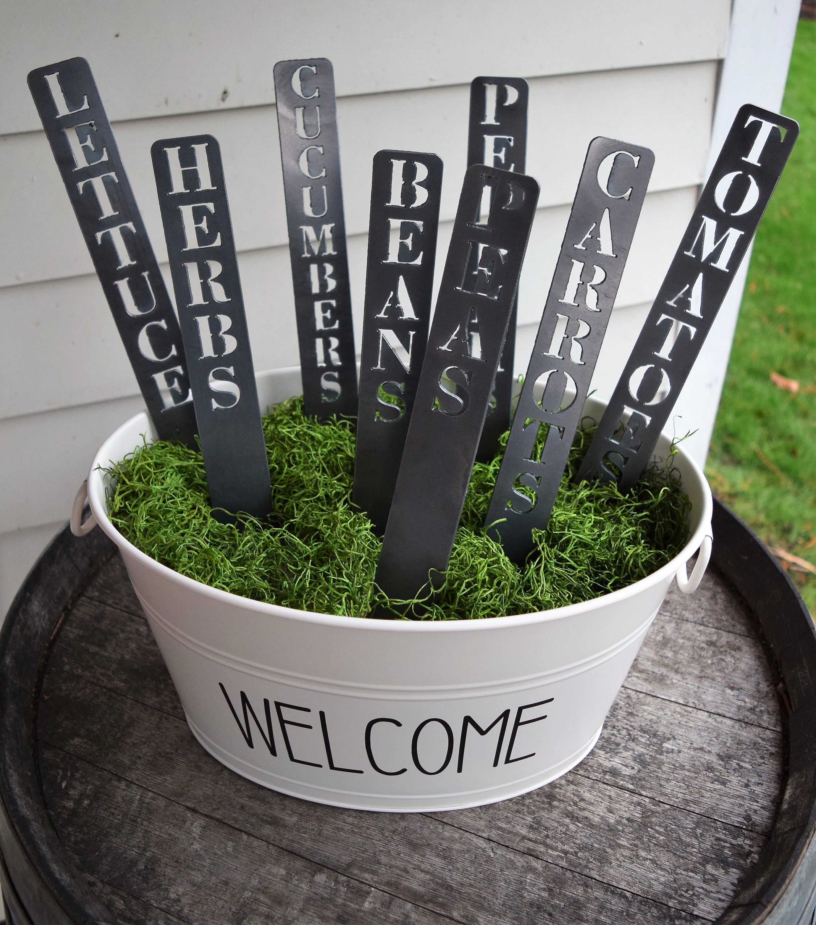 Set of Metal Vegetable & Herb Markers