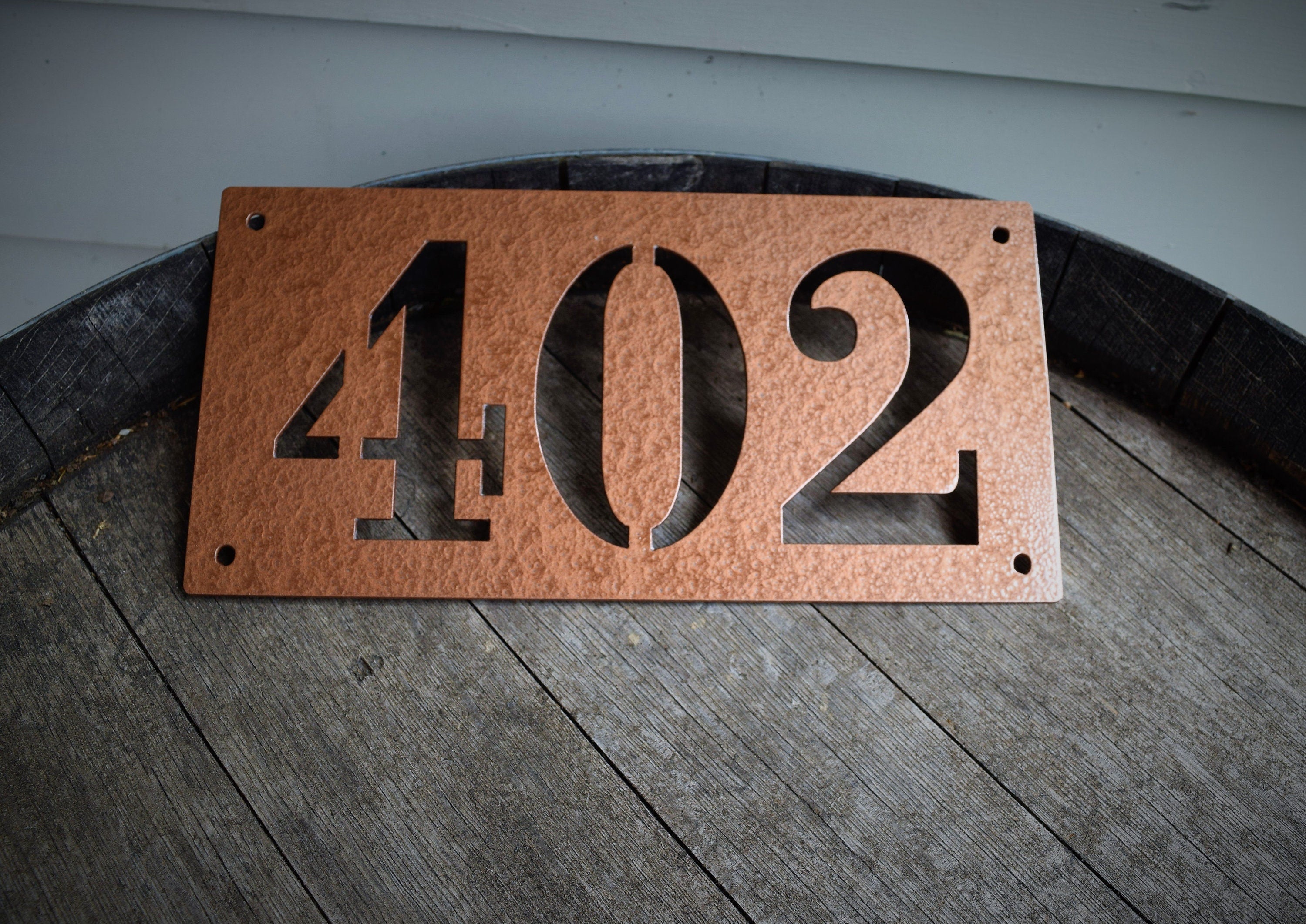 Metal Horizontal Home Address Sign