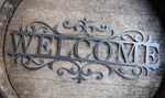 Load image into Gallery viewer, Custom Metal Flourished Garden sign
