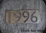 Load image into Gallery viewer, Metal Horizontal Modern Address Sign
