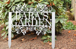 Load image into Gallery viewer, Custom Metal Rose-Flourish (staked) Garden Sign
