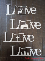 Load image into Gallery viewer, Metal Oregon Love Sign
