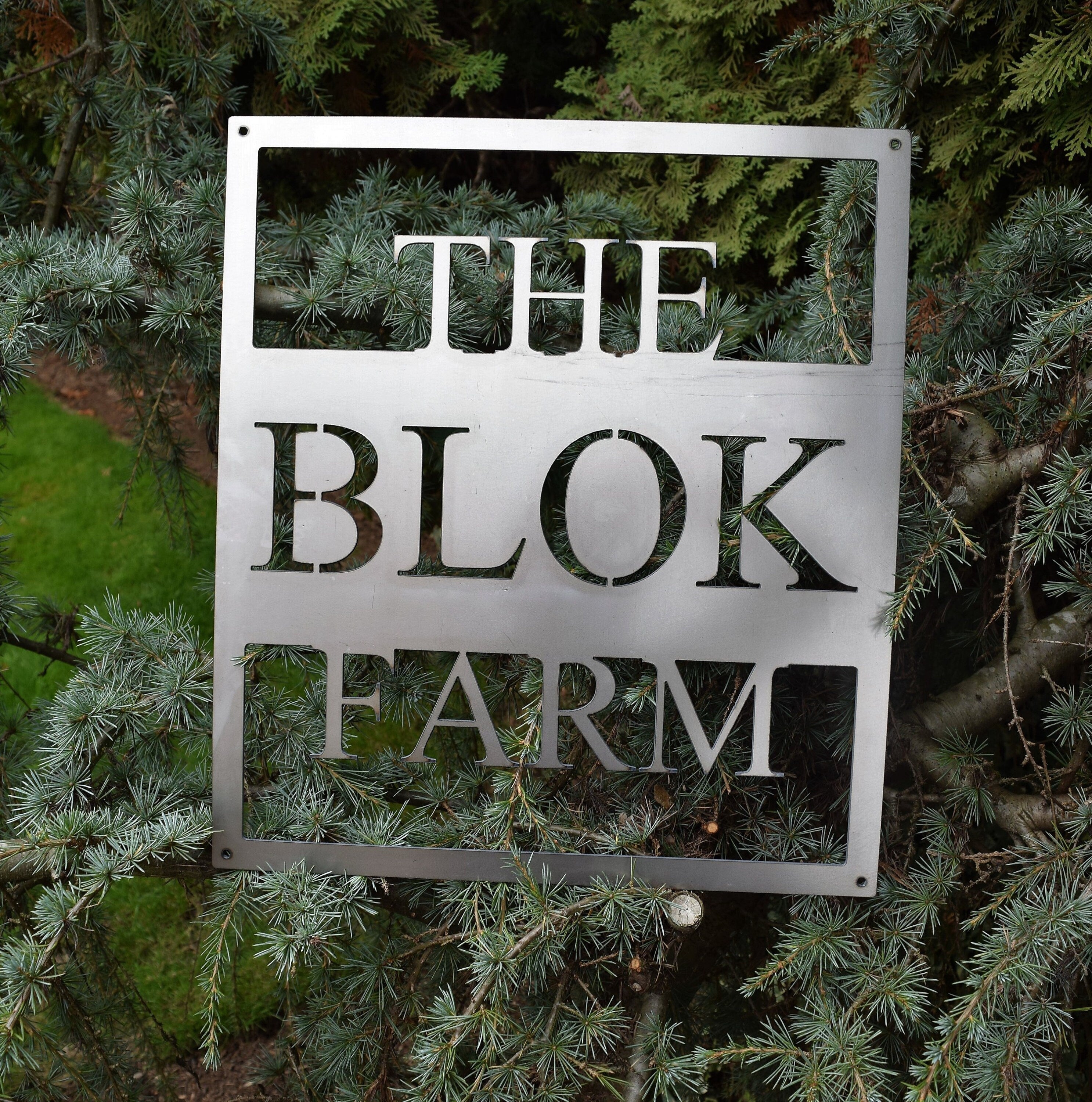 Personalized Metal Farm Sign