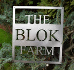 Load image into Gallery viewer, Personalized Metal Farm Sign
