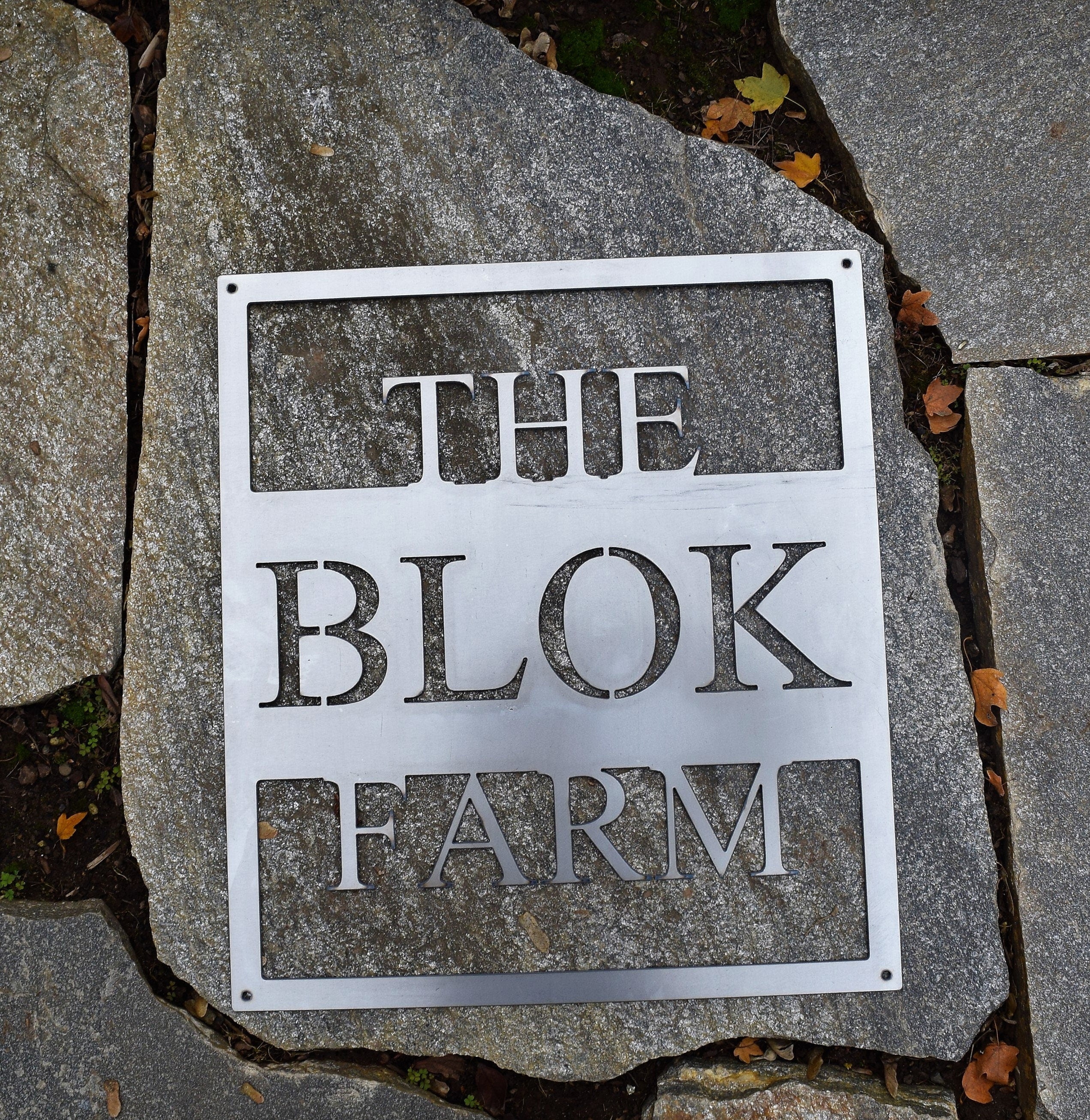 Personalized Metal Farm Sign
