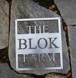 Load image into Gallery viewer, Personalized Metal Farm Sign
