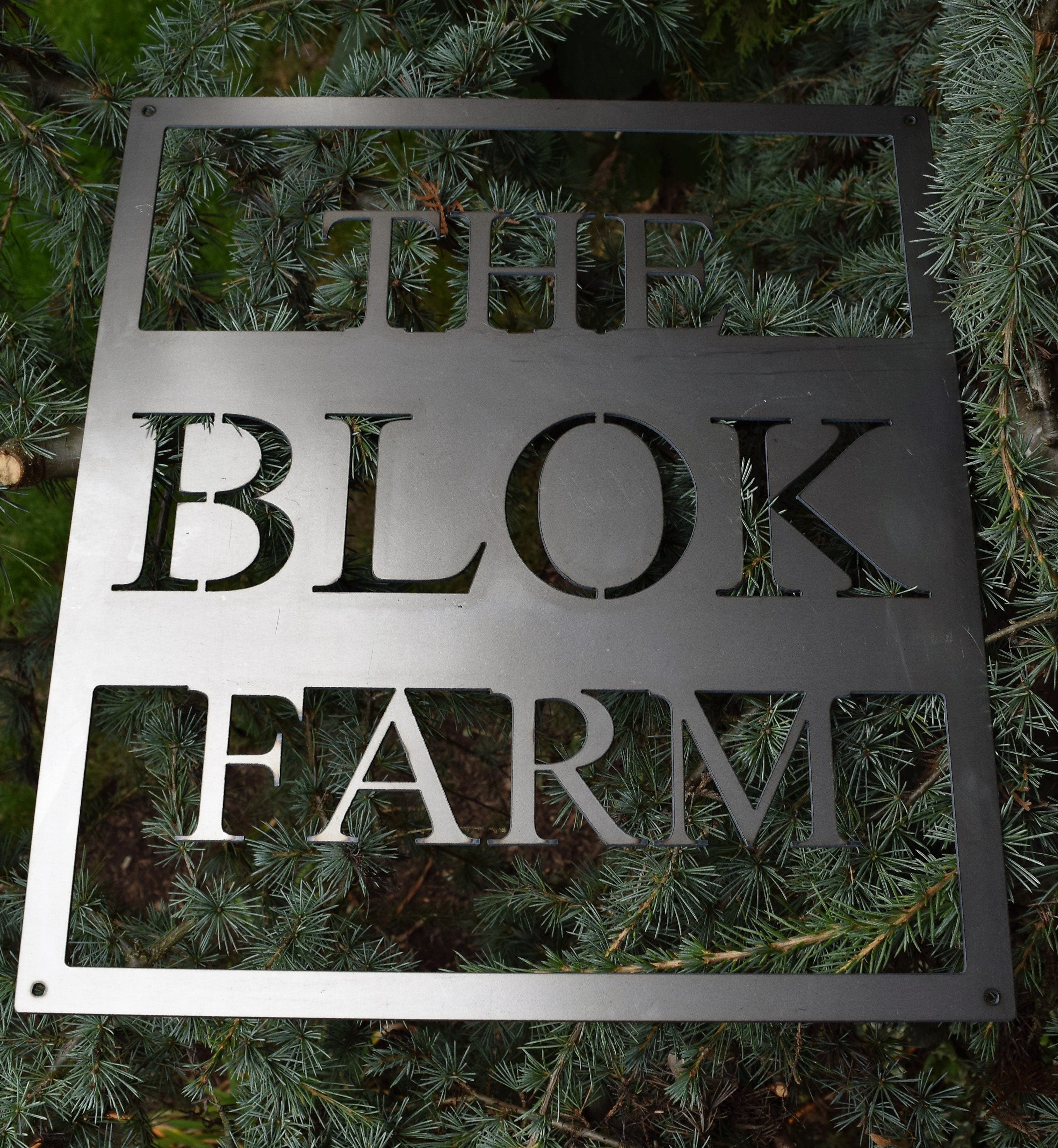 Personalized Metal Farm Sign