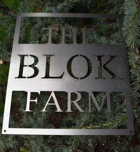 Personalized Metal Farm Sign