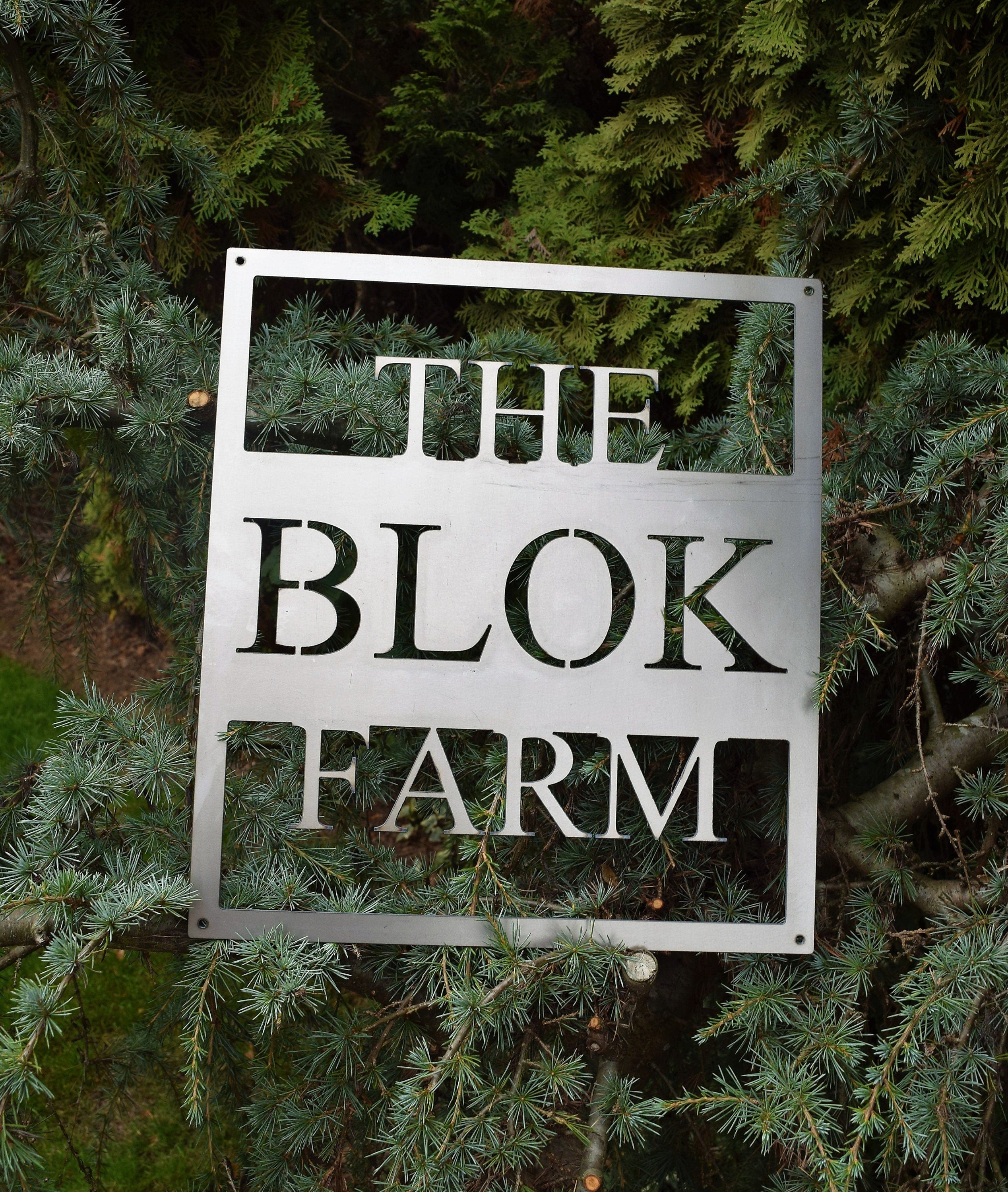 Personalized Metal Farm Sign