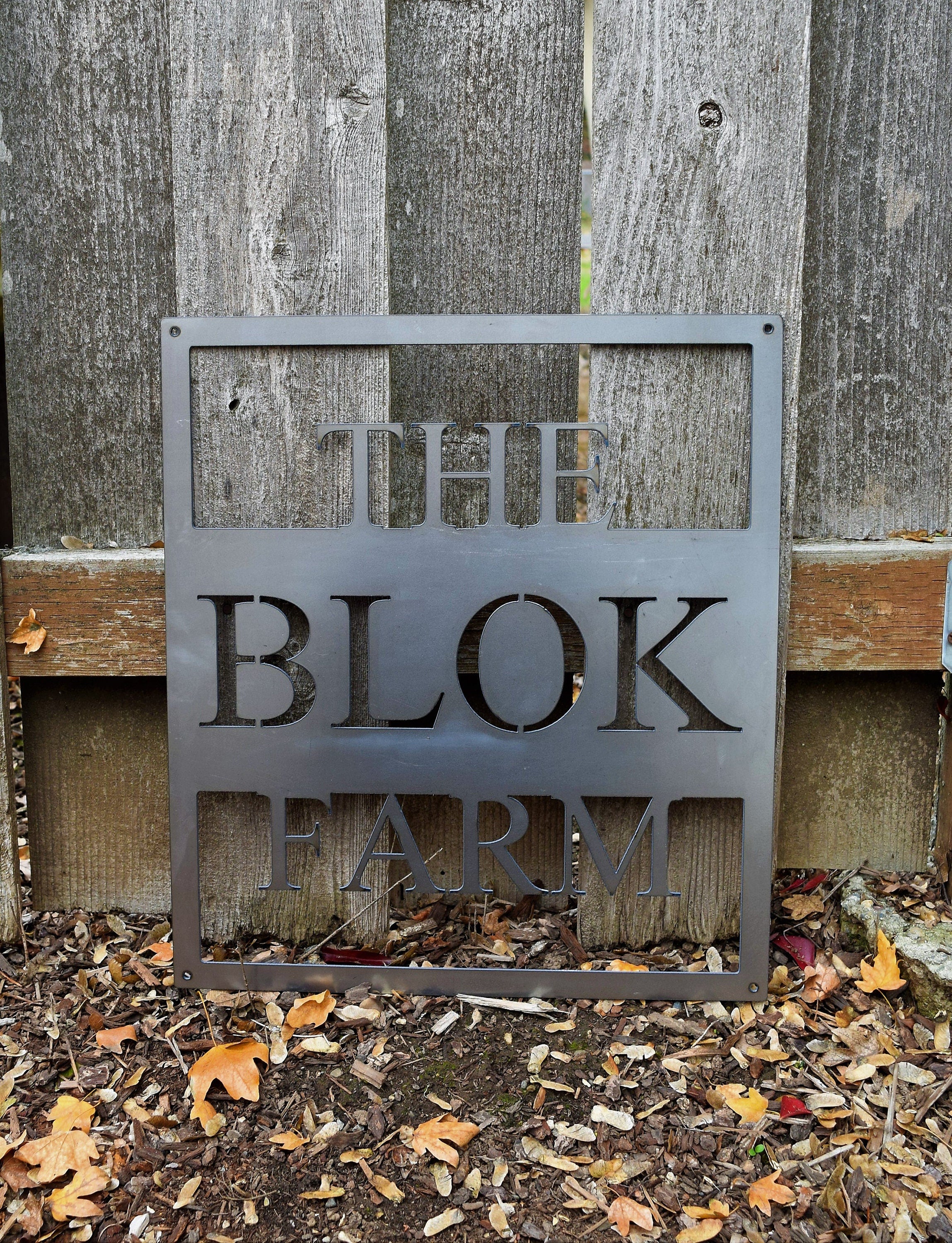 Personalized Metal Farm Sign