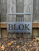 Load image into Gallery viewer, Personalized Metal Farm Sign
