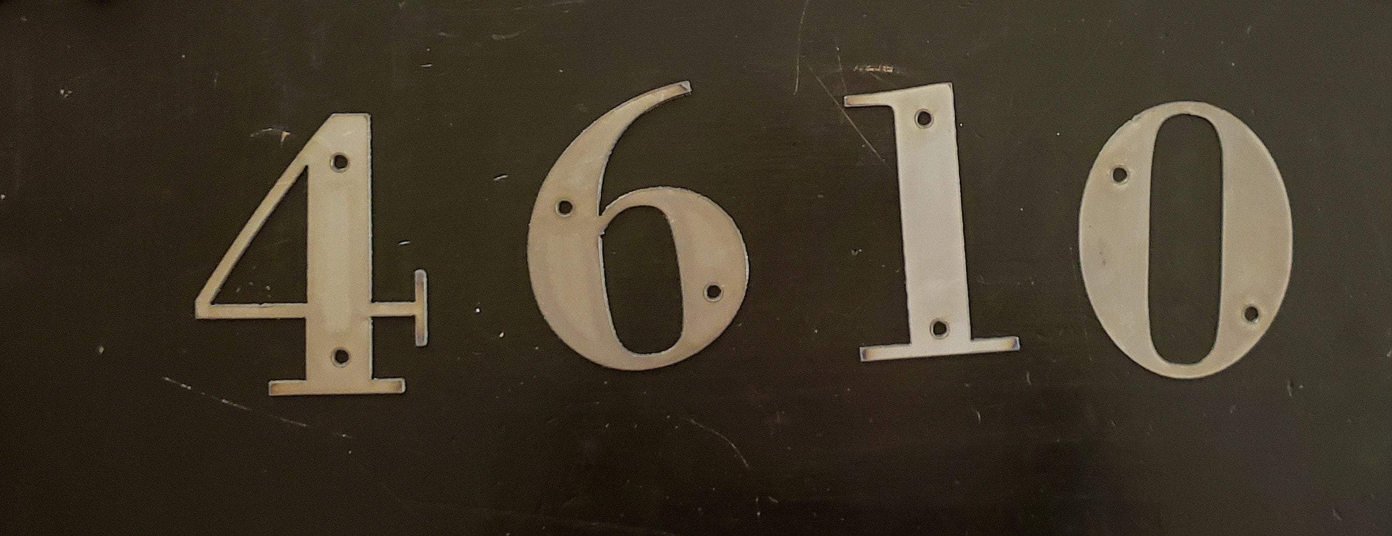 Metal Letters and Numbers