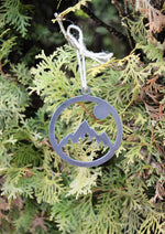 Load image into Gallery viewer, Mountain Sun Ornament Metal

