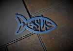 Load image into Gallery viewer, Jesus Fish Metal Sign
