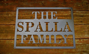 Personalized Metal Name Sign