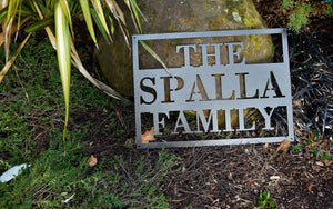 Personalized Metal Name Sign