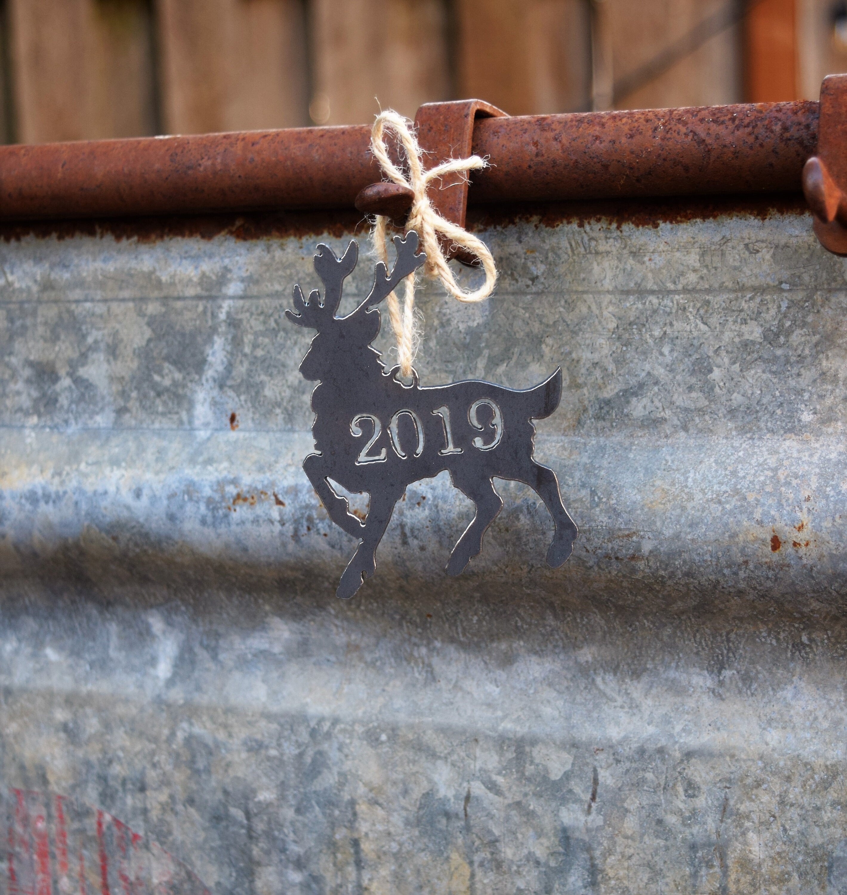 Metal Reindeer Ornament