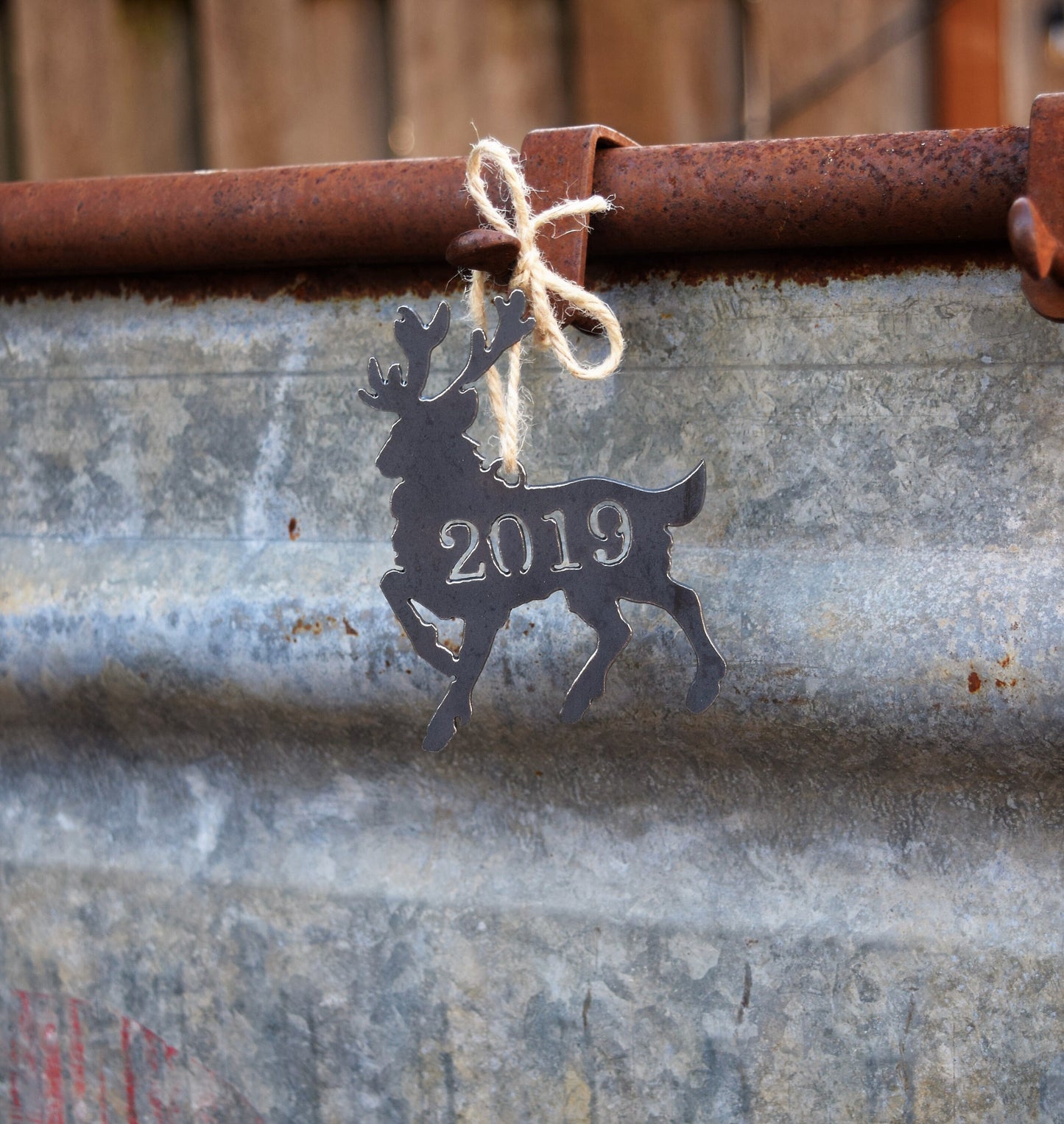 Metal Reindeer Ornament
