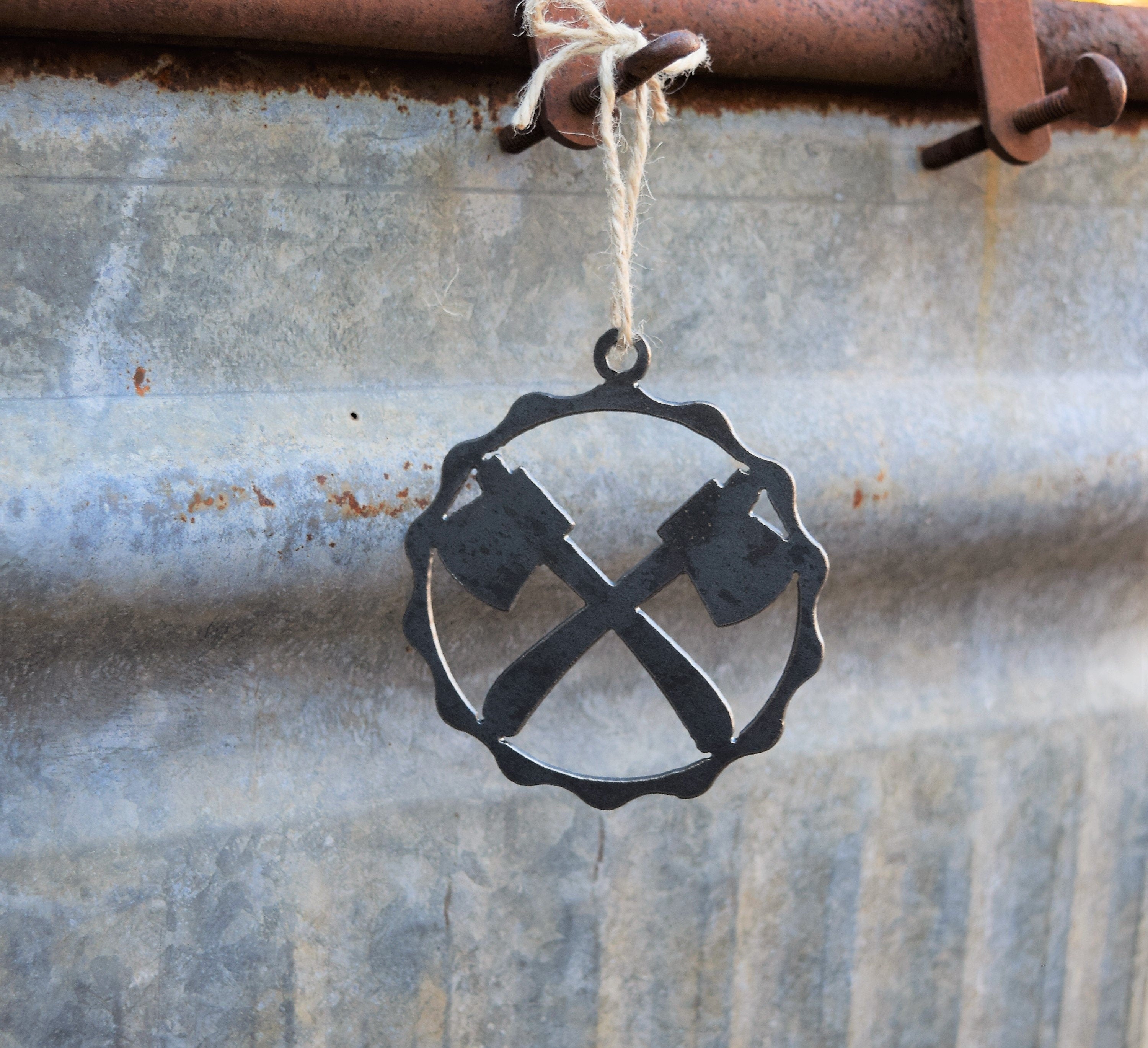 Double Ax Ornament