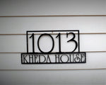 Load image into Gallery viewer, Custom Horizontal Modern Address Sign
