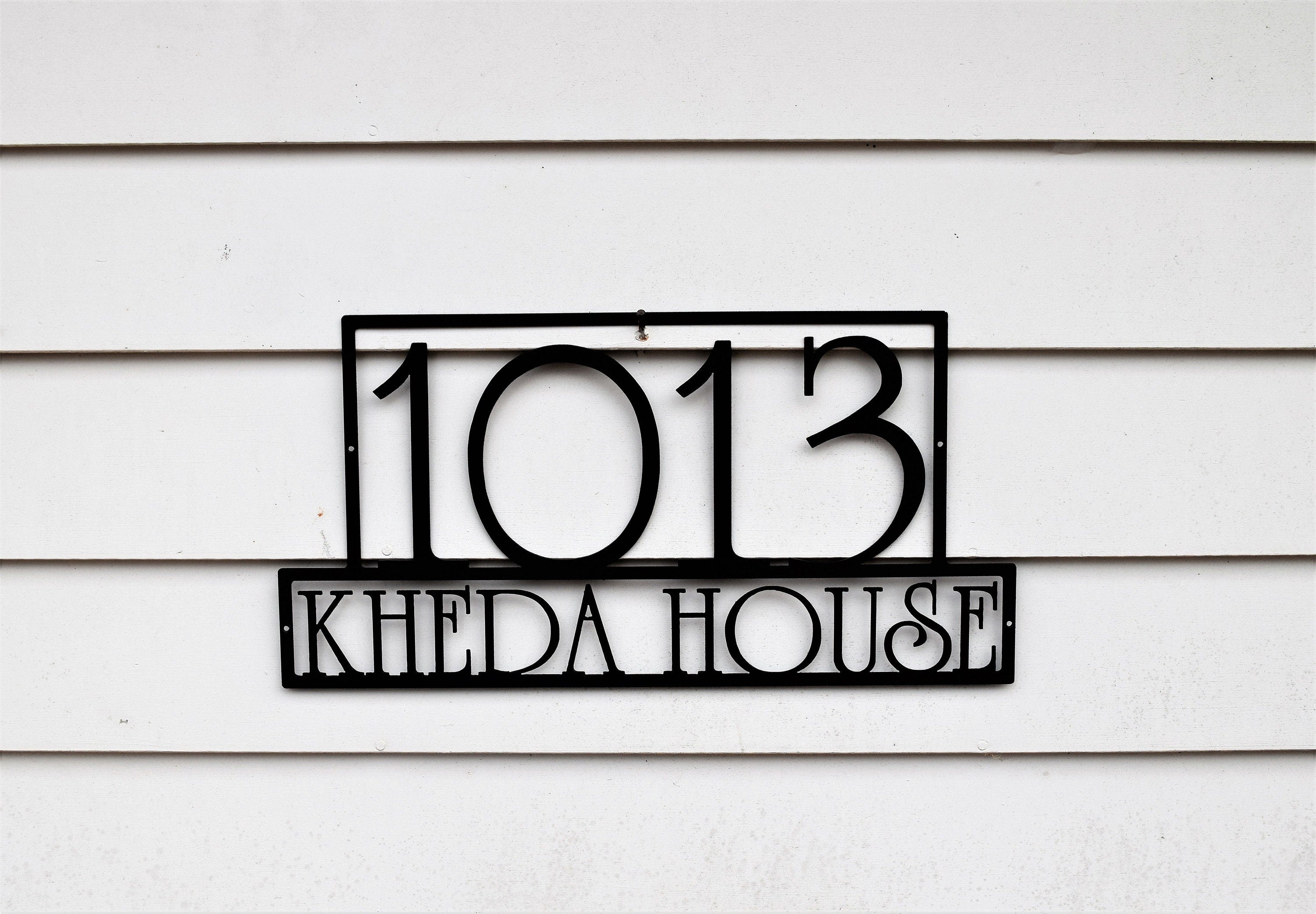 Custom Horizontal Modern Address Sign