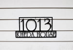 Load image into Gallery viewer, Custom Horizontal Modern Address Sign
