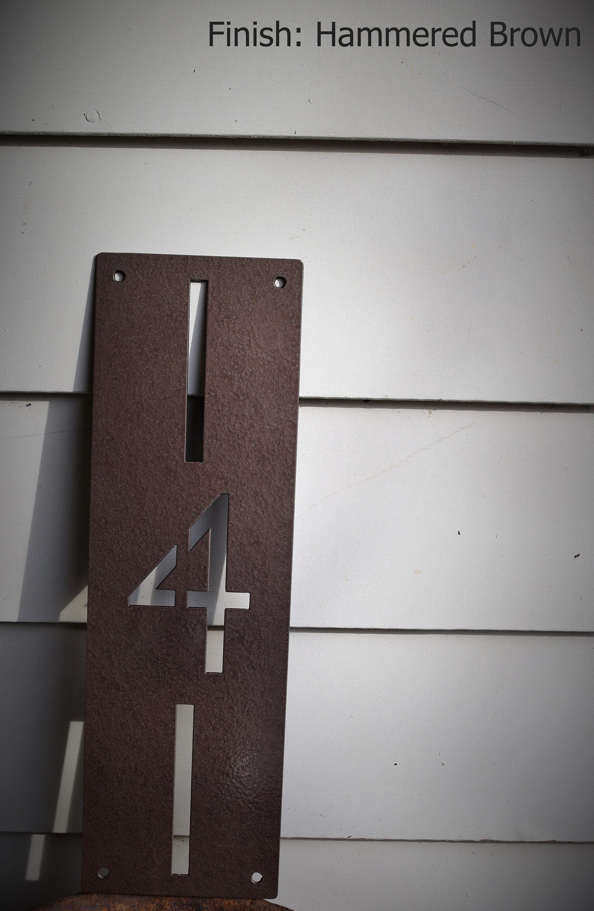 Vertical Modern Address Sign