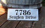 Load image into Gallery viewer, Bodini Font Horizontal Metal Home Address
