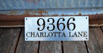 Load image into Gallery viewer, Horizontal Metal Home Address Numbers and Street Name
