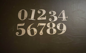 Metal Letters and Numbers