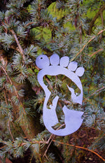 Load image into Gallery viewer, Sasquatch Footprint Metal Sign
