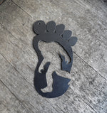 Load image into Gallery viewer, Sasquatch Footprint Metal Sign
