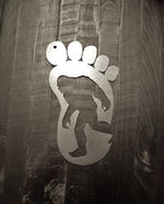 Load image into Gallery viewer, Sasquatch Footprint Metal Sign
