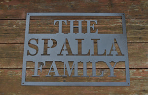 Personalized Metal Name Sign