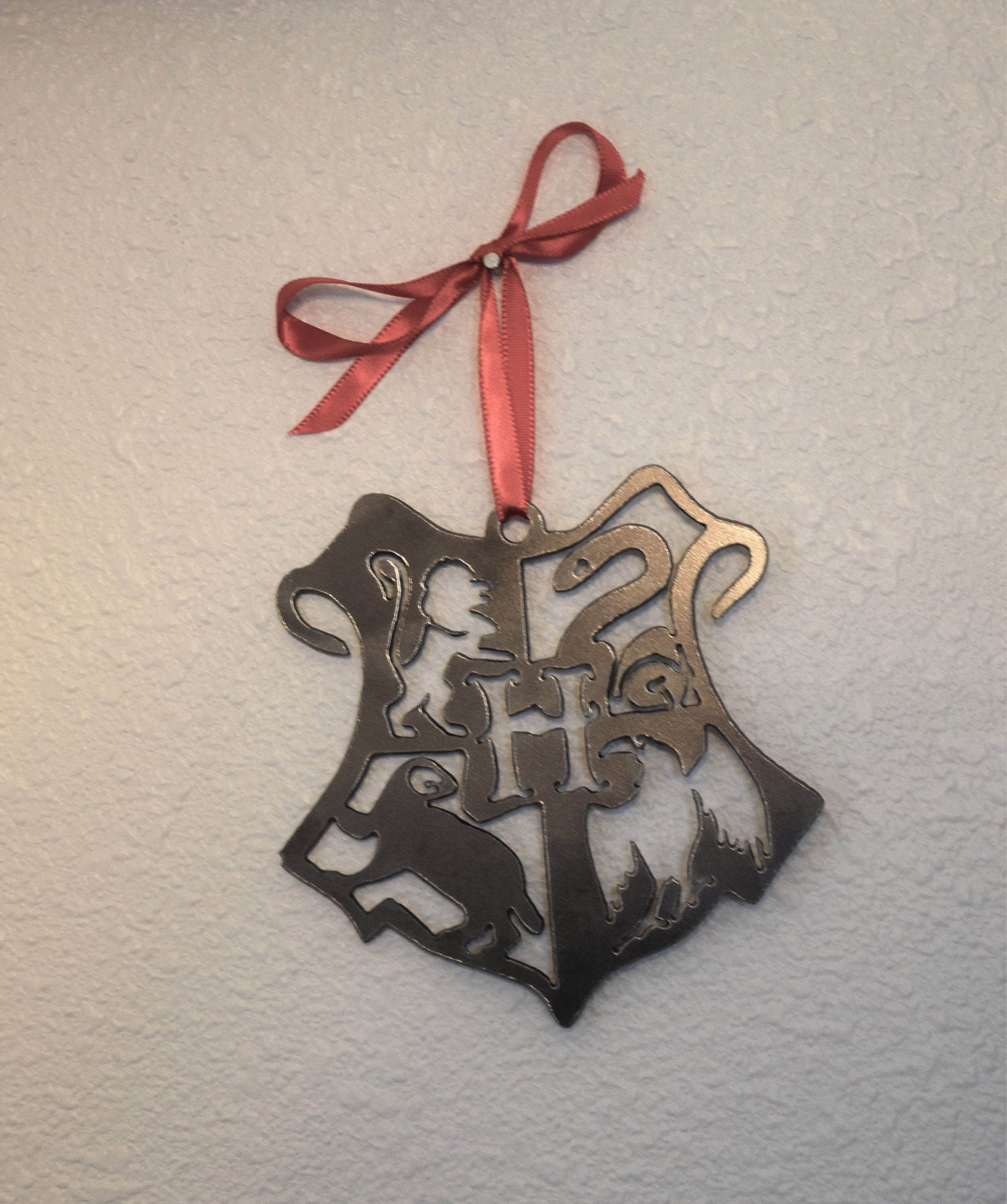 Hogwarts Crest Metal Ornament