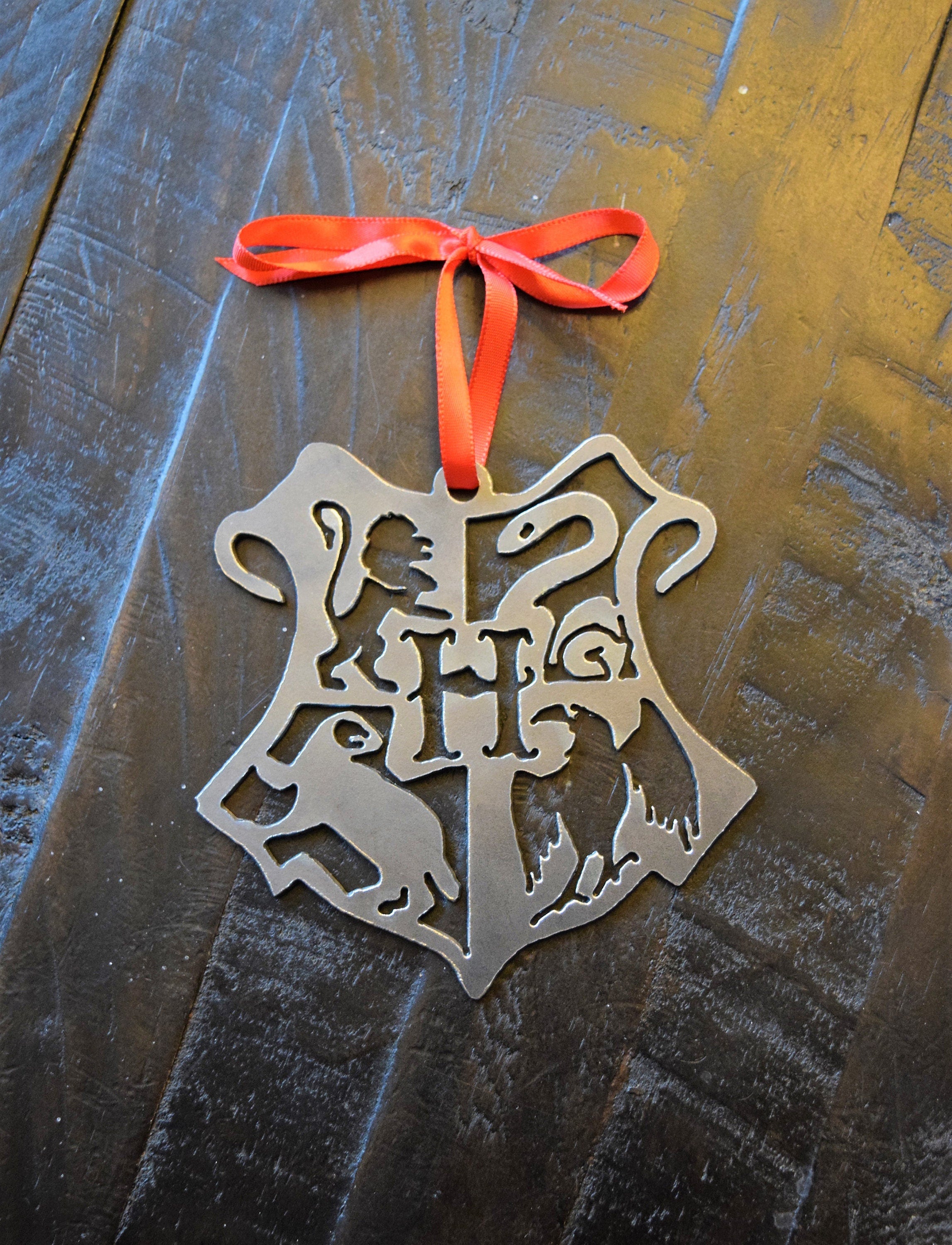 Hogwarts Crest Metal Ornament