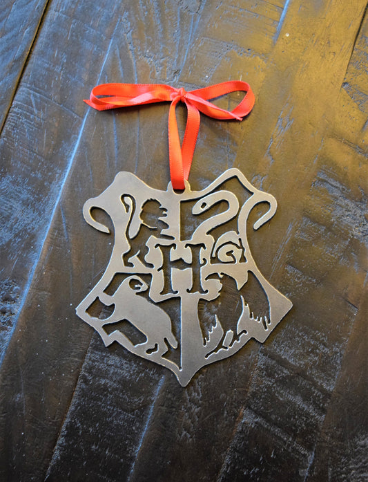 Hogwarts Crest Metal Ornament