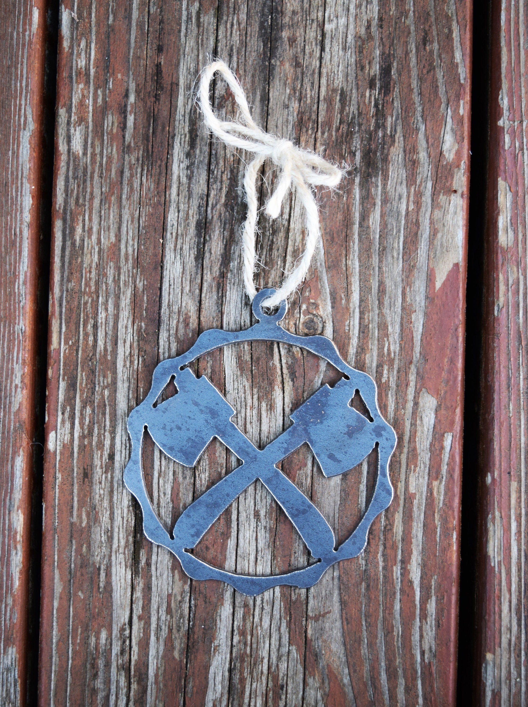 Double Ax Ornament