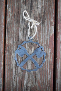 Double Ax Ornament