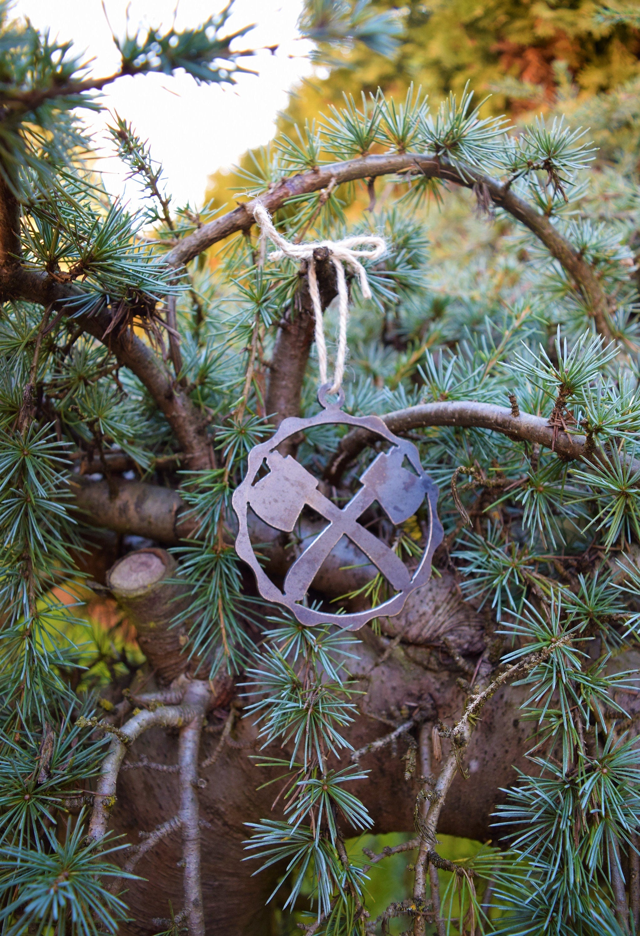 Double Ax Ornament